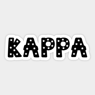 Kappa Star Letters Sticker